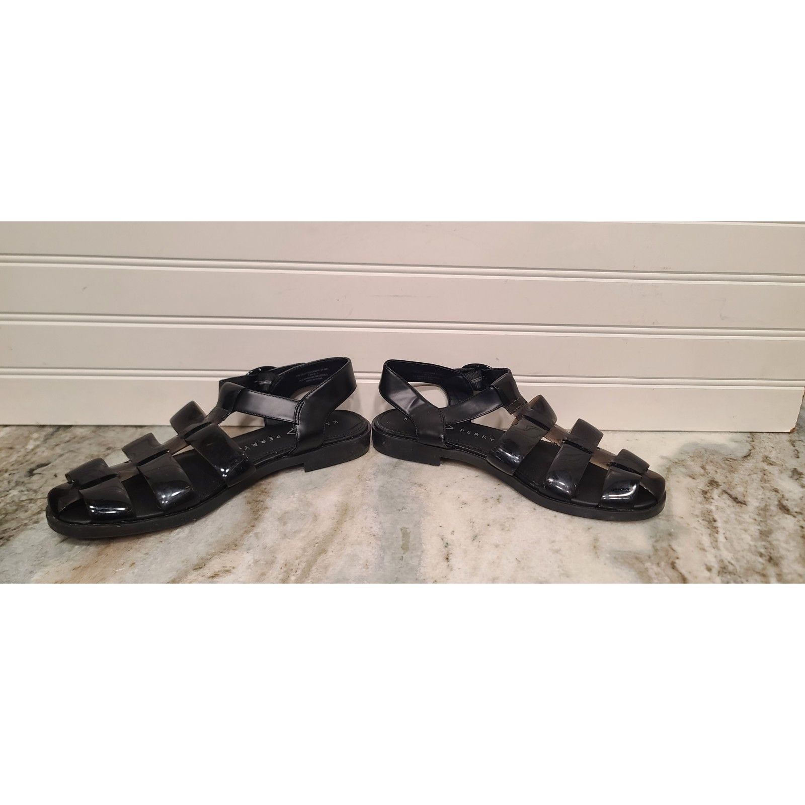 Katy Perry The Geli Fisherman Black Sandals Size 7.5 Nwt — image 4 of 7